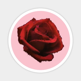 Low Poly Rose Magnet